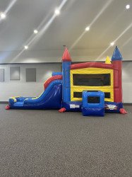 bounce20houes20with20slide20rental 1704342866 Multi Color Castle Combo XL- Wet