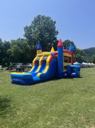 bounce20house20with20water20slide20 1704094960 Multi Color Castle Combo XL- Wet