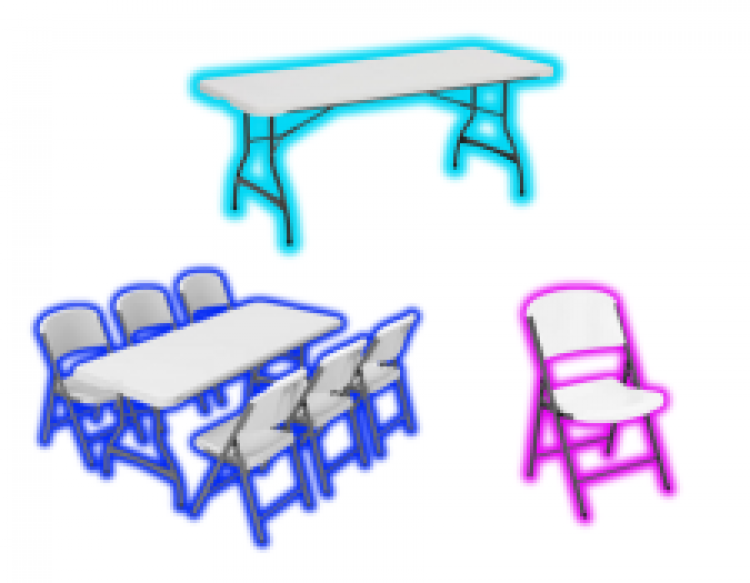 TABLE AND CHAIRS