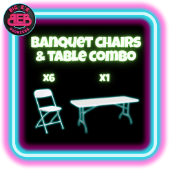 Banquet Chairs And Table Combo