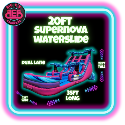 20ft XL Supernova  Dual Lane waterslide
