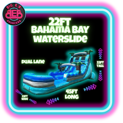 22ft XXL Bahama Bay Dual Lane watrslide