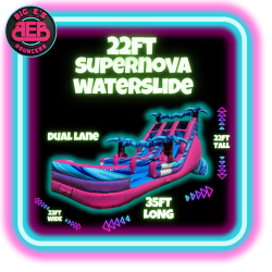 22ft XXL Supernova  Dual Lane waterslide