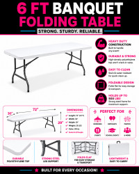 table20rentals 1779370278 6ft Banquet Folding Tables