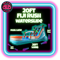 22ft fiji rush dual lane waterslide