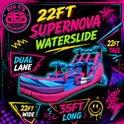 22ft XXL Supernova  Dual Lane waterslide