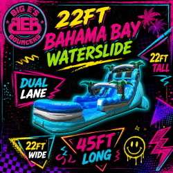 22ft XXL Bahama Bay Dual Lane waterslide