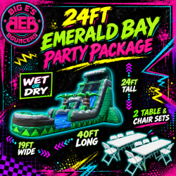 24ft  XL Emerald Bay party package